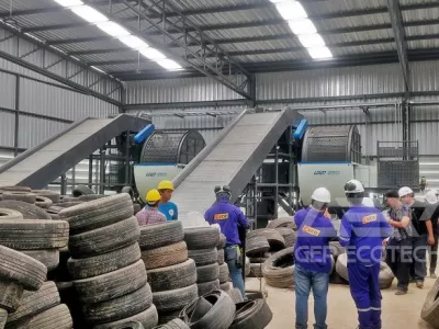 Waste Tyre Shredding and Cracking Project in Southeast Asia