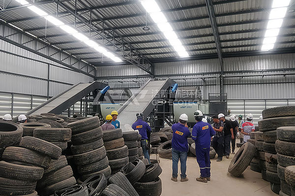 waste tire recycling production line 