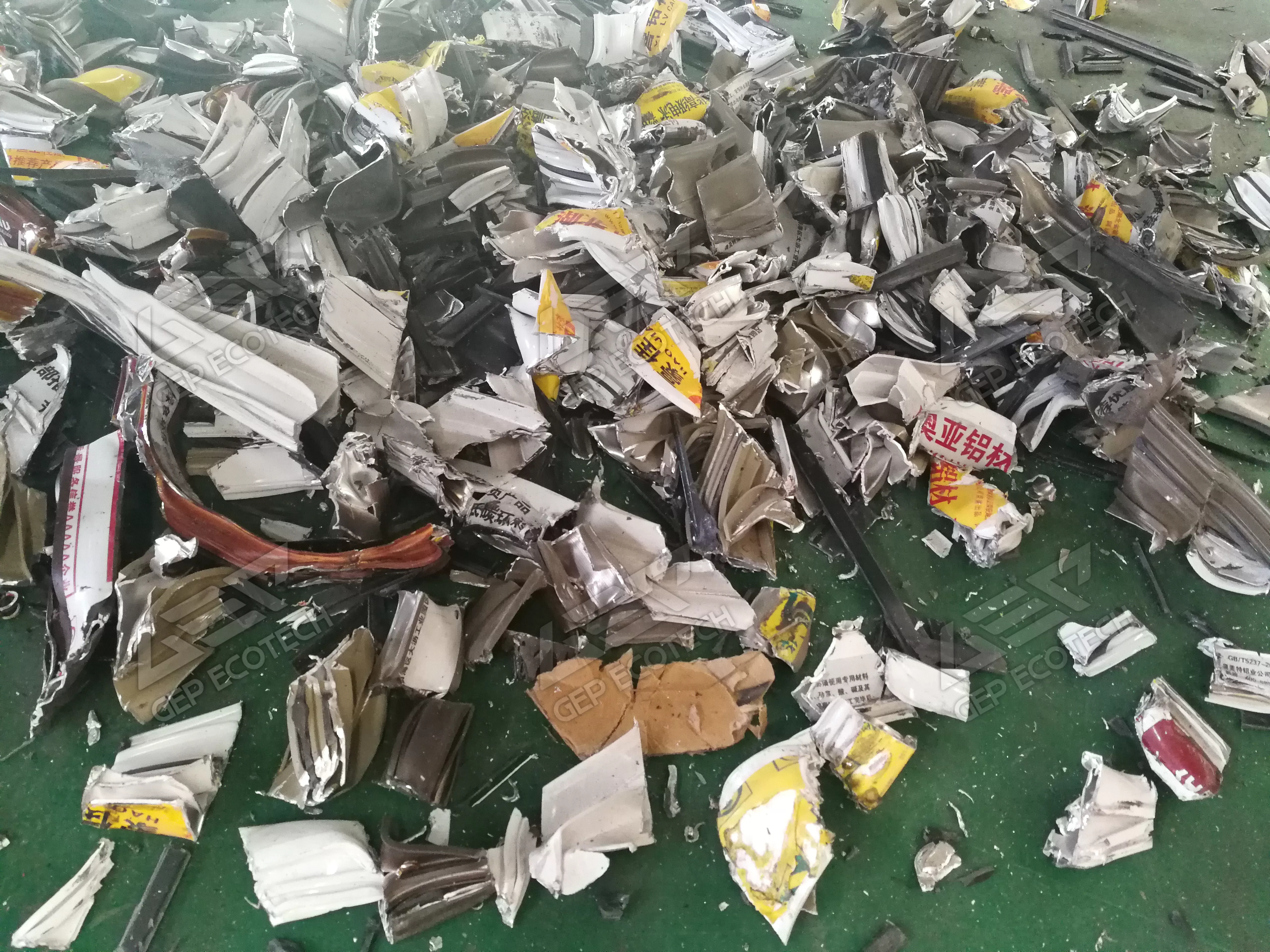 Gep aluminium shredding test