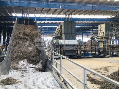 How is the biomass shredder line working?