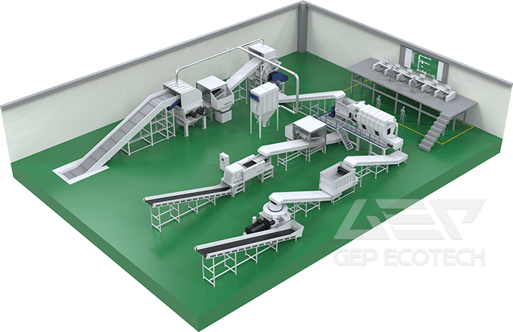 Commercial & Industrial Waste to RDF/SRF Processing System