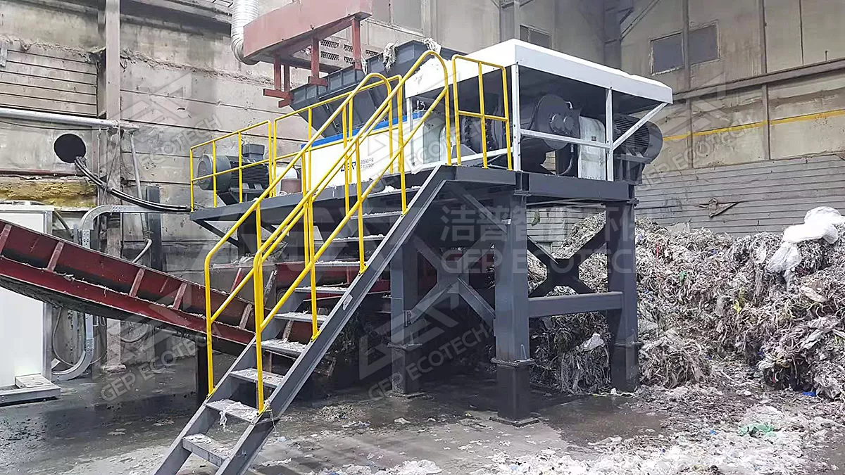 industrial waste shredder