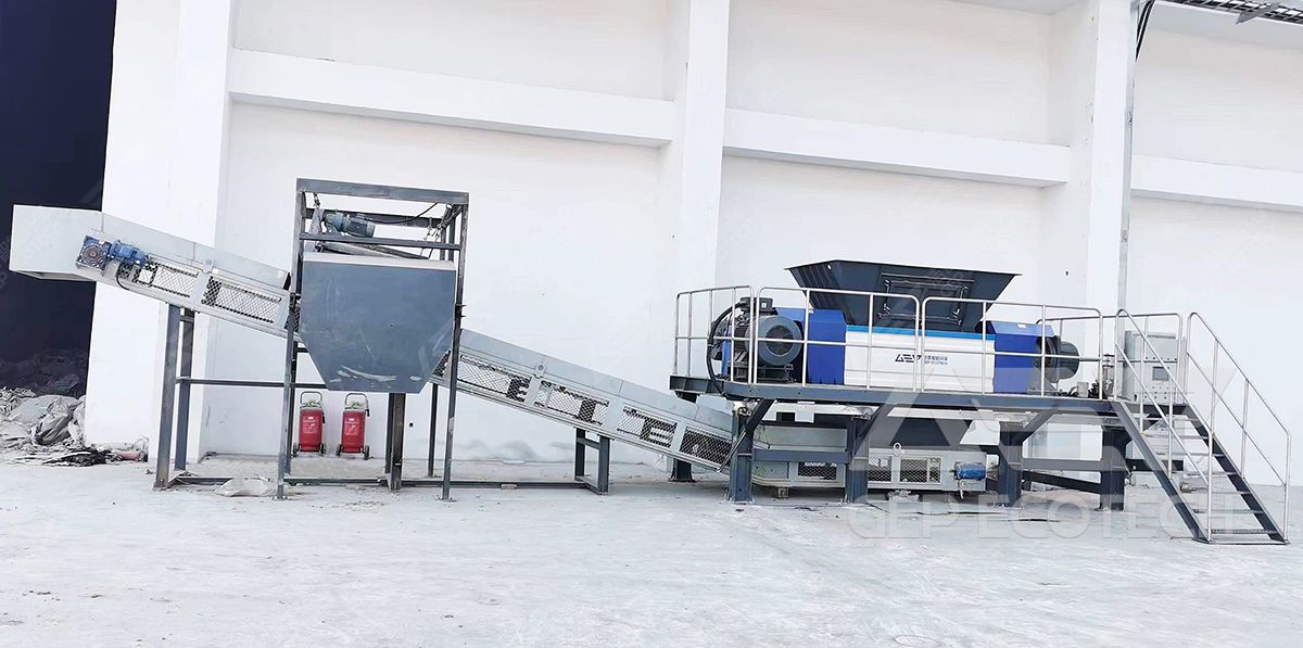 General industrial waste shredding project in Anhui General industrial waste shredding project in Anhui