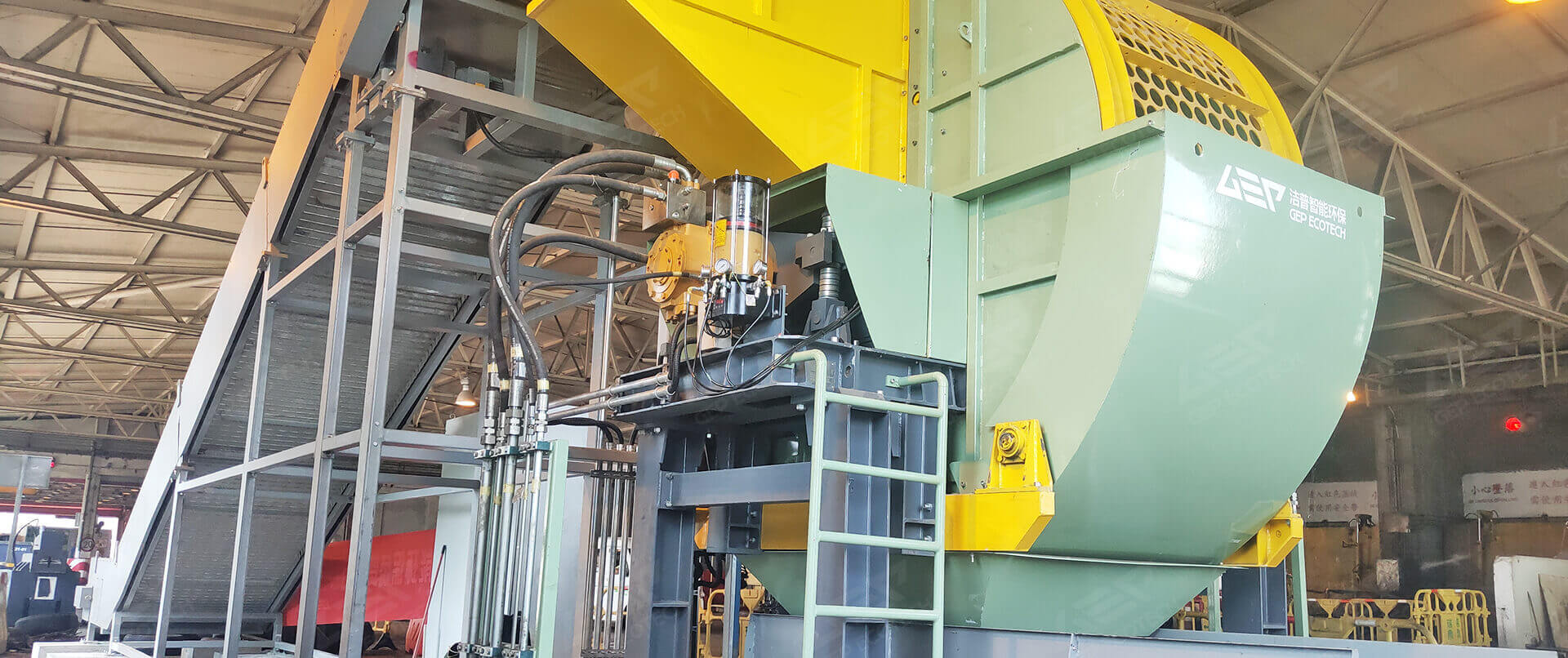 Waste Tire Shredding Line Project in Macao, China