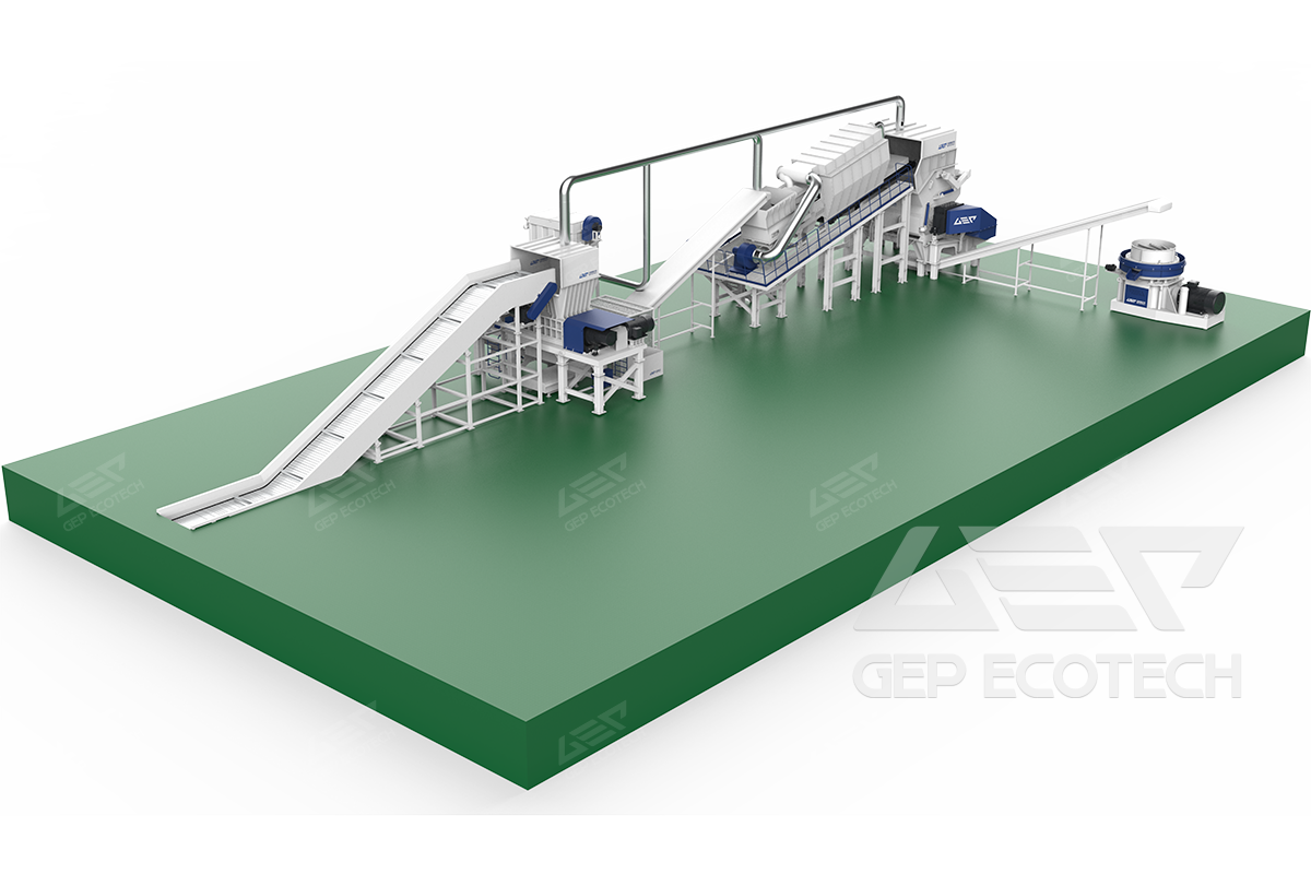 Shredding & Briquetting Equipment for Wetland Biomass Processing