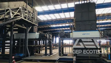 Double-Shaft Biomass Shredder