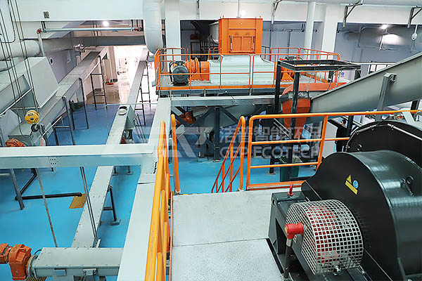 Large scale kitchen waste disposal production line