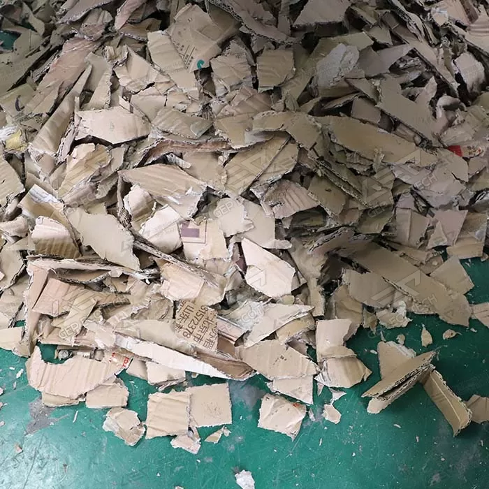shredded paper & cardboard