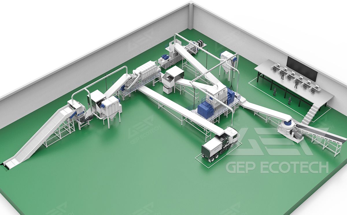 decoration waste light substance alternative fuel preparation system decoration waste light substance alternative fuel preparation system