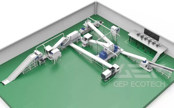 decoration waste light substance alternative fuel preparation system