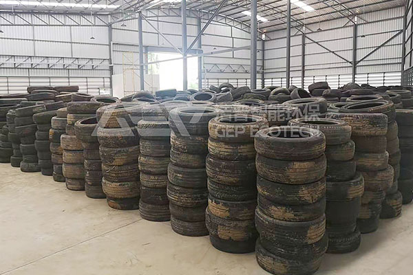 The process of waste tire recycling