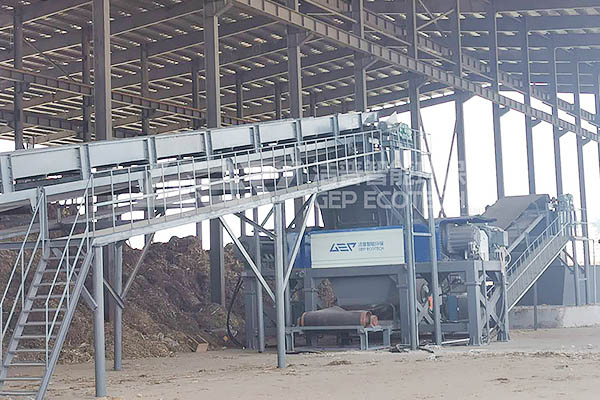 Biomass shredder for power station in Thailand
