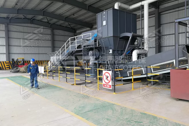 Shredder for Industrial Waste in Asia