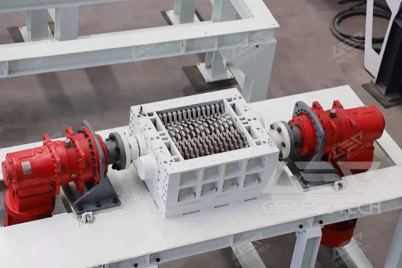 Small-Scale Dual Shaft Shredder