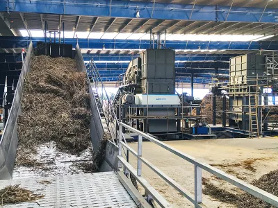 Pre-Shredding System for Biomass Power Plant