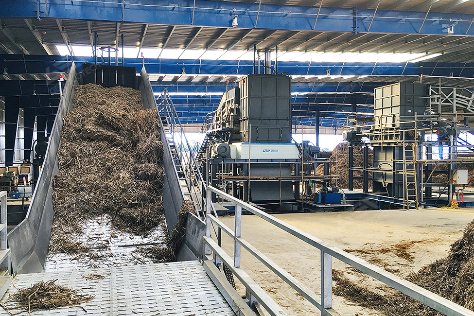 Pre-Shredding System for Biomass Power Plant