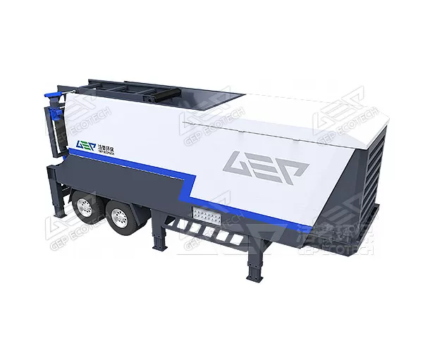 Mobile Industrial Dual Shaft Shredder