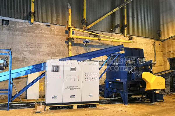 GEP intelligent plastic shredding production line took trial operation successfully in Europe