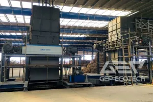 Double-Shaft Biomass Shredder