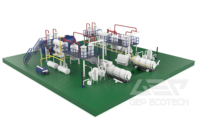 Waste Tire Pyrolysis Plant