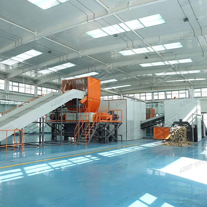 Automatic Municipal Waste Sorting Plant in China