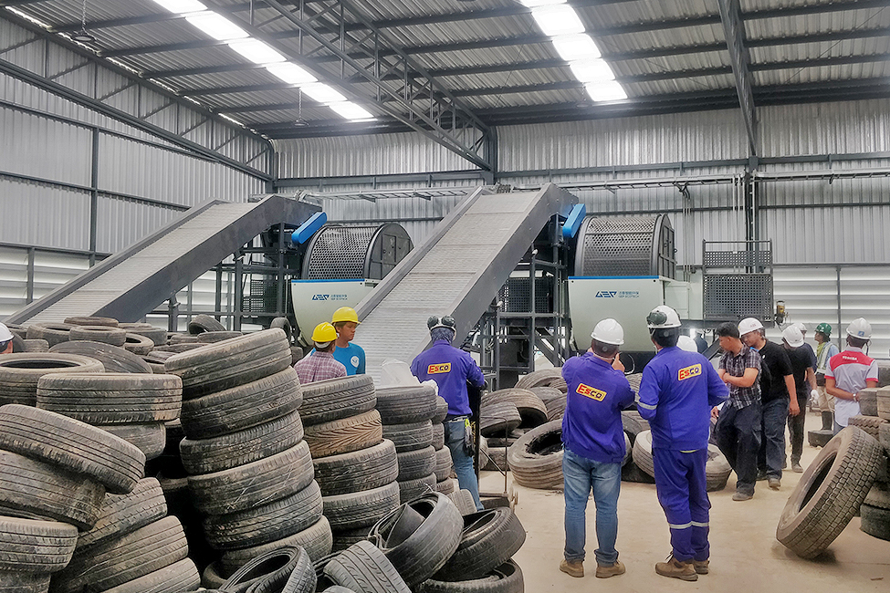 Waste Tire Shredding & Recycling System