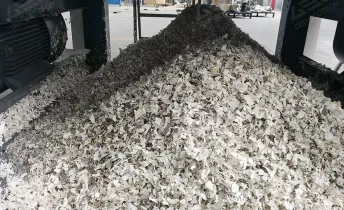 Single Shaft Industrial Insulation Paper Waste Shredding Machine with Upper Feed