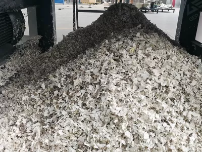 Single Shaft Industrial Insulation Paper Waste Shredding Machine with Upper Feed