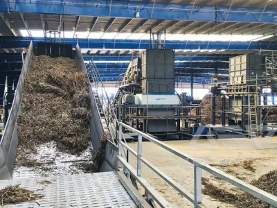 Pre-Shredding System for Biomass Power Plant