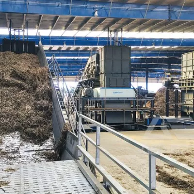 Pre-Shredding System for Biomass Power Plant