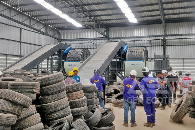 Waste Tire Shredding & Recycling System