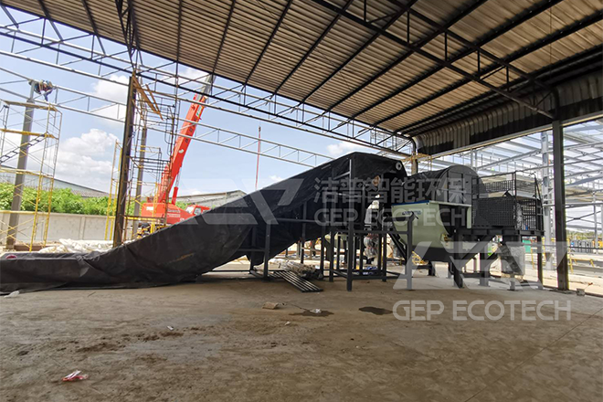 Double-Shaft Waste Tire Shredder