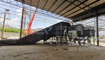 Double-Shaft Waste Tire Shredder