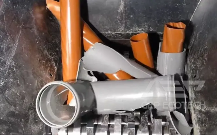 PVC Pipes shredder
