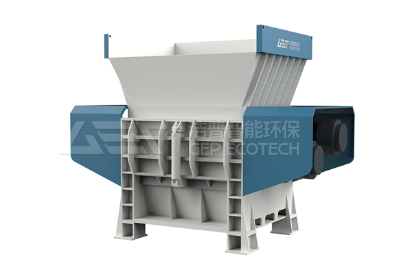 Four shaft shredder used in electronic waste recycling