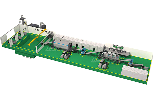 Double shaft shredder used in domestic waste recycling