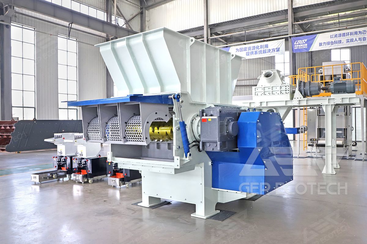 GEP ECOTECH GSS08 Single-Shaft Shredder: The Preferred Solution for Efficient Pharmaceutical Packaging Waste Treatment