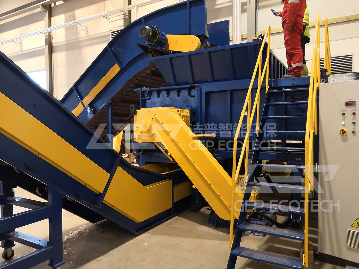 GSS Series Single-shaft Fine Shredder for Sale in Norway