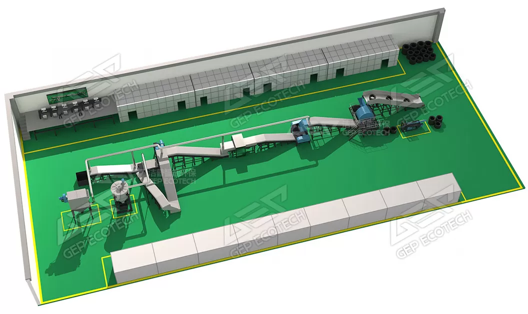 tire recycling line