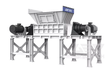 Double-Shaft Industrial Waste Shredder