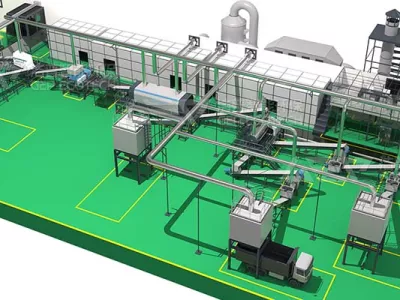 Screw pressing machine used food waste recycling