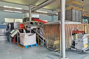 1–1.5 TPH Tire Crumb Rubber Line in Hubei, China