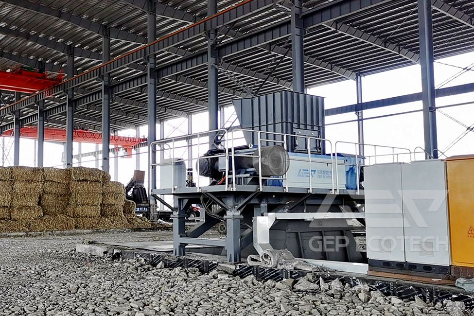 Shredder for Straw Bale Crushing