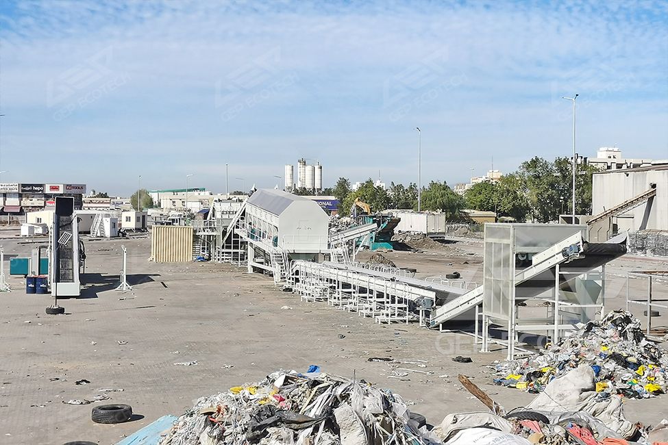 50TPH MSW Sorting Plant in the Middle East