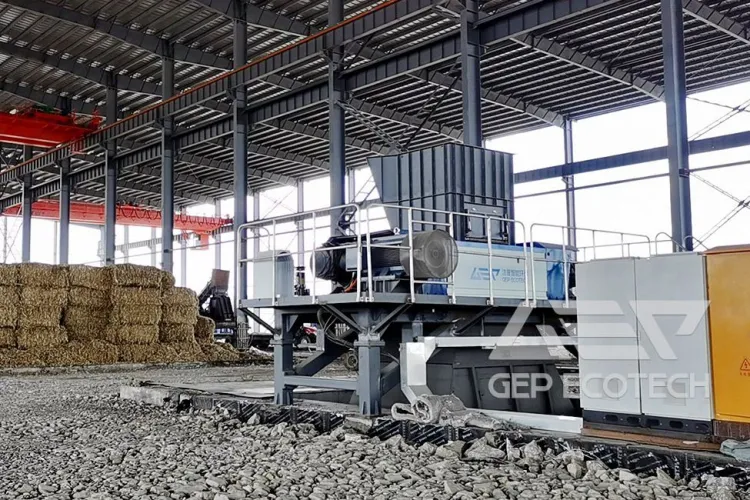 Double Shaft Biomass Shredder