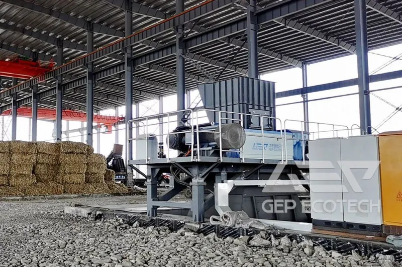 Double Shaft Biomass Shredder