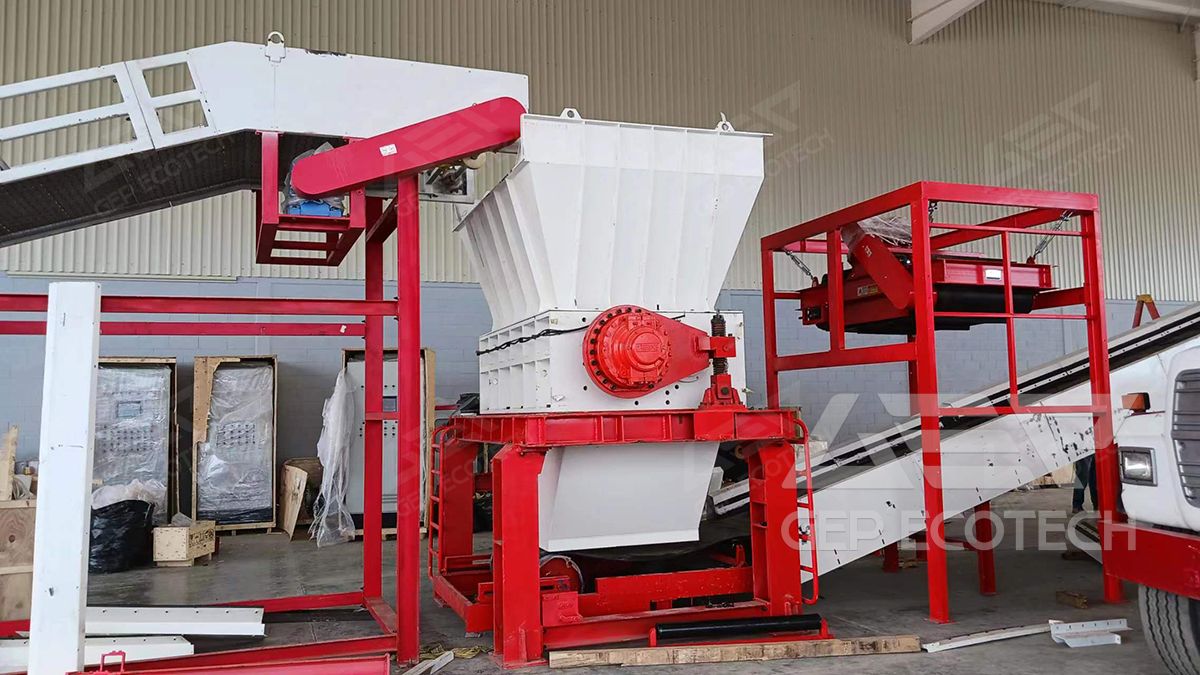 GDI double shaft shearing shredder GDI double shaft shearing shredder