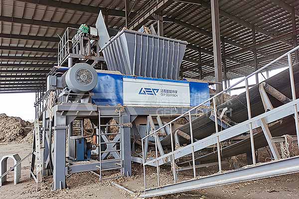 shredding machine for biomass 