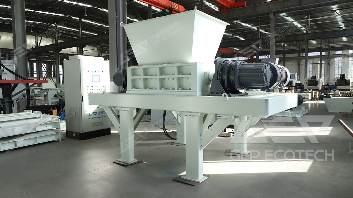 double shaft PVC shredder machine