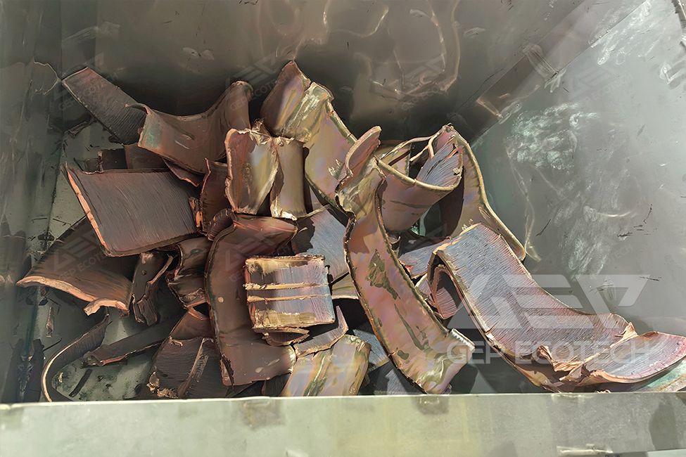 30mm-Thick Copper Plate Shredding Project in Guangdong, China